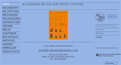 Desktop Screenshot of kurt-wolff-stiftung.de